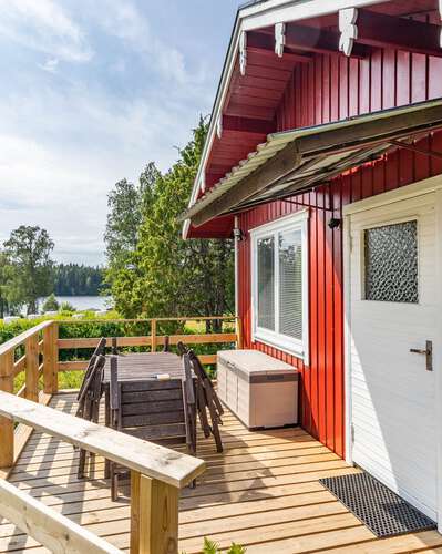 Ferienhaus Solstugan in Seenähe mit Sauna