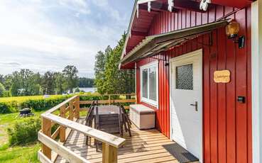 Ferienhaus Solstugan in Seenähe mit Sauna