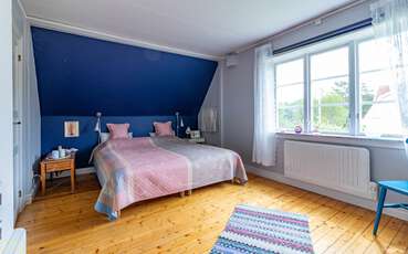 Zweites Schlafzimmer mit Doppelbett Ferienhaus Solvalla