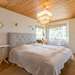 Schlafzimmer mit Doppelbett Ferienhaus Strandvik