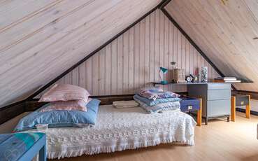 Doppelbett Loft Ferienhaus Studio