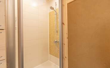 Dusche im Bad Ferienwohnung Veden